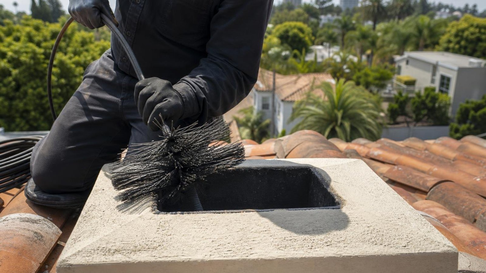 Practical chimney sweep & inspection in West Hollywood